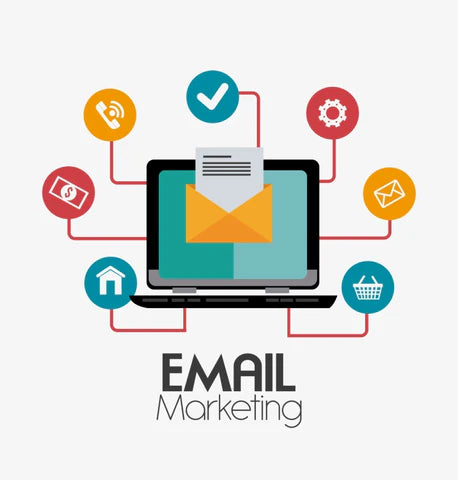 Shopify merchant managing email marketing campaigns with segmentation, automation workflows, and performance analytics