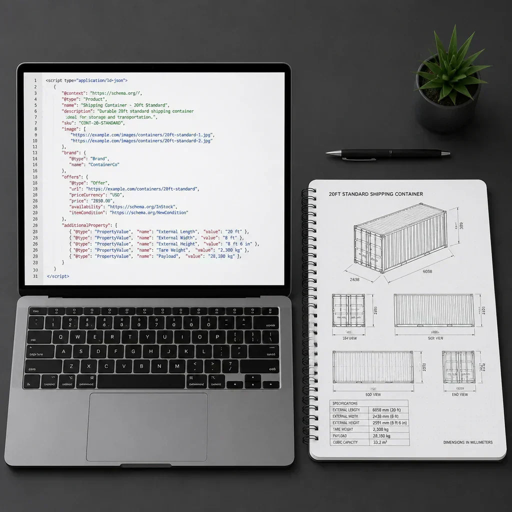 2026 Shopify JSON-LD schema audit guide showing how to fix empty structured data fields for AI search visibility in Gemini and ChatGPT Search